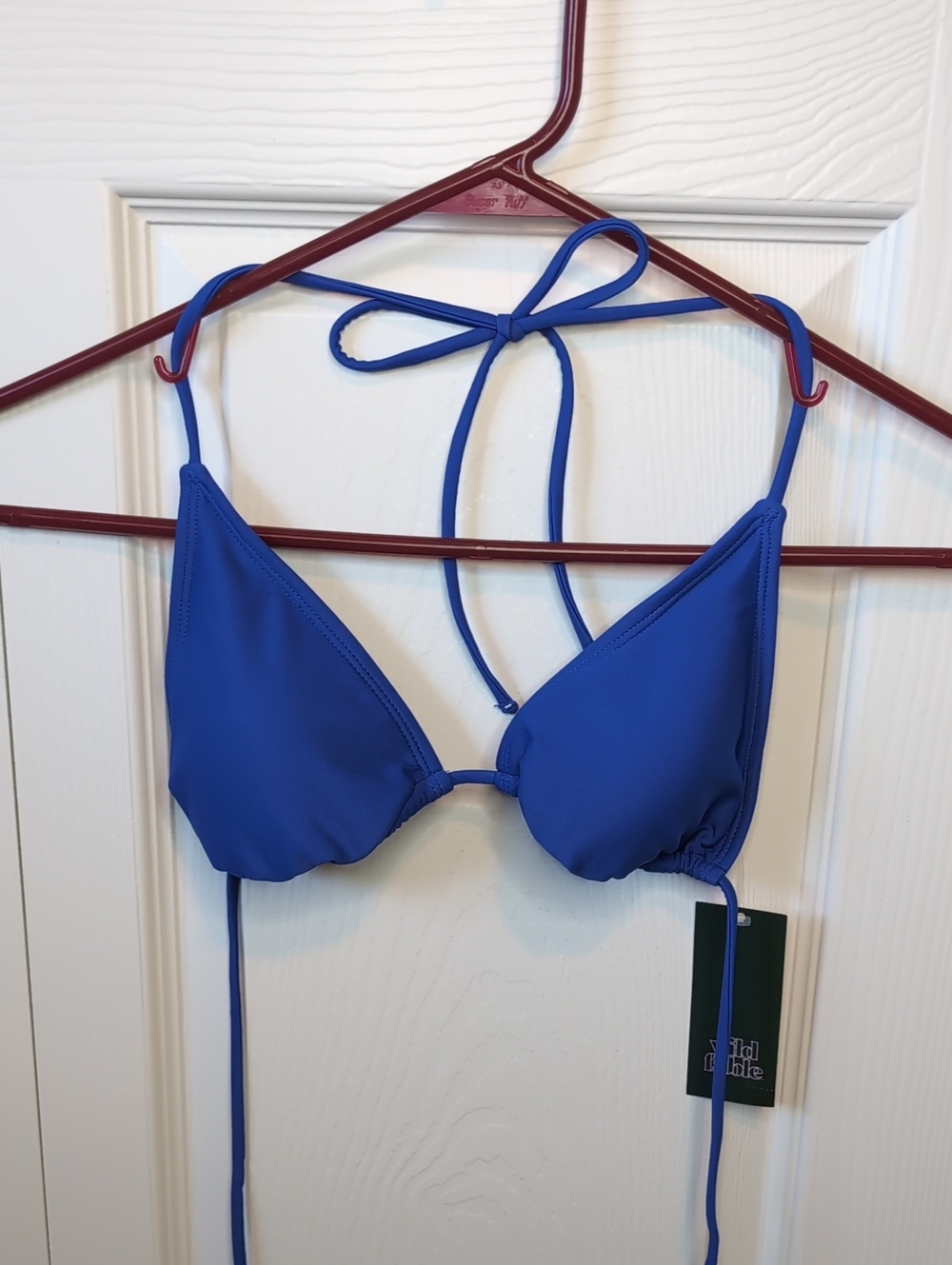 wild fable Royal Blue Triangle Bikini Top 8-10 Medium
